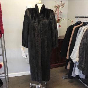 Real mink fur coat